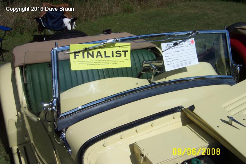 MGTD15470/Progress and Milestones/Tommys first car show Osceola 01